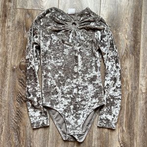 Zara silver body suit size 11/12